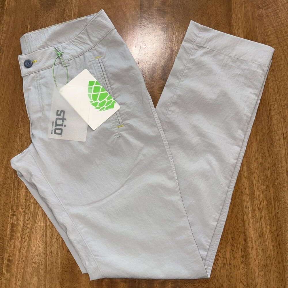 Stio Hilliard Pants Women’s Size 4 Gray Polyester Style 1100 NWT